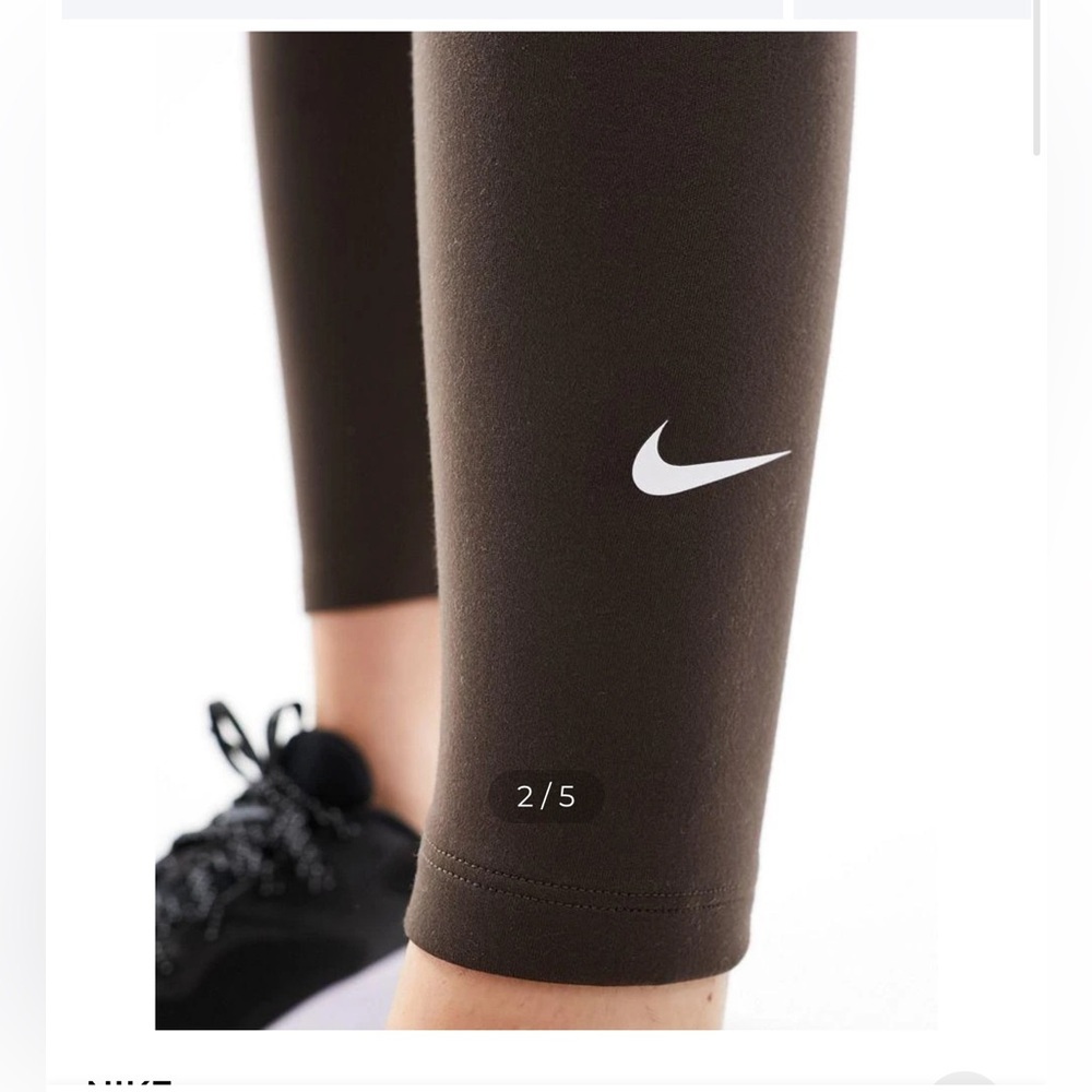 Nike ONE 🔥 Brown Dri-FIT Leggings High waisted w/ FREE Tank Top - Picture 5 of 12